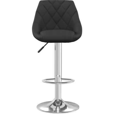 Barhocker Schwarz Samt - Barhocker - Tresenhocker - Thekenhocker - Barstuhl