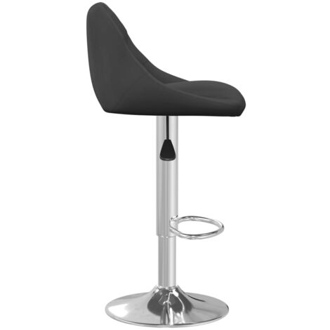 Barhocker Schwarz Samt - Barhocker - Tresenhocker - Thekenhocker - Barstuhl