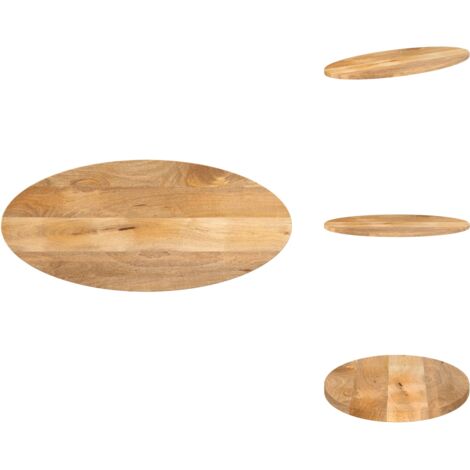Couchtisch Massivholz VidaXL Tischplatte, Holzplatte Für Tisch Esstisch Couchtisch, Ersatztischplatte Massivholzplatte, 140x50x3,8cm Oval Raues Massives Mangoholz Tischplatte 160x80