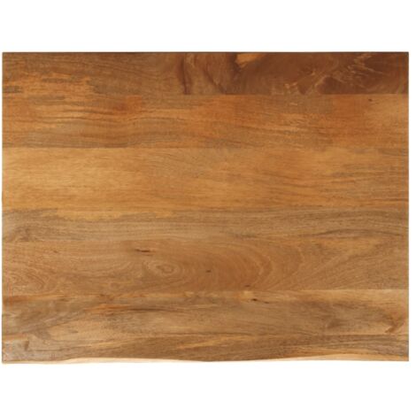 VidaXL Tischplatte 100x80x3,8 Cm Baumkante Massivholz Raues Mangoholz