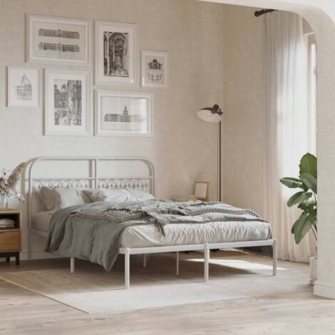 Metallbett Weiss 140x200