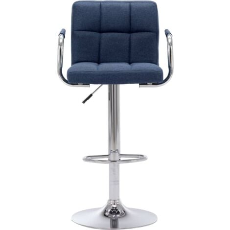Barhocker Blau Stoff - Barhocker - Tresenhocker - Thekenhocker - Barstuhl