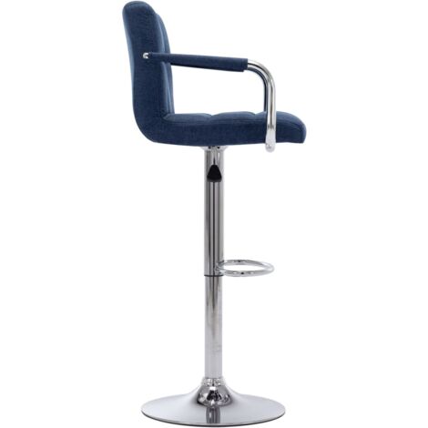 Barhocker Blau Stoff - Barhocker - Tresenhocker - Thekenhocker - Barstuhl