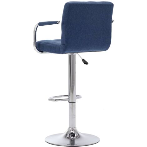 Barhocker Blau Stoff - Barhocker - Tresenhocker - Thekenhocker - Barstuhl