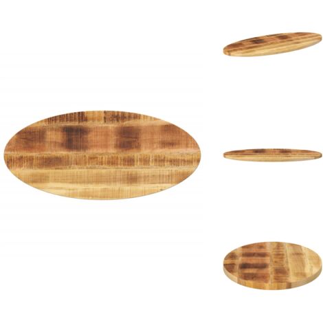 Massivholz Tischplatte Eiche Grau - Individuelle Größen 110-150cm