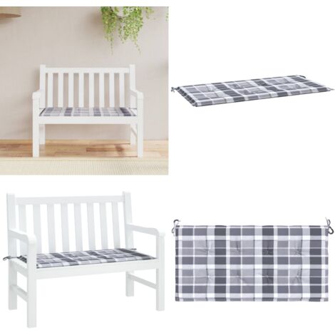 Outdoor Bankkissen POLA – Sitz- & Rückenkissen Für Gartenbank, Hollywoodschaukel & Palettenmöbel, 100x49 Cm / 100x56 Cm, Aschgrau, Wetterfest