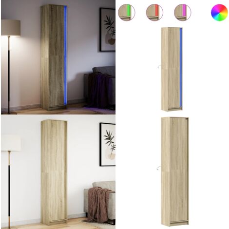 vidaXL Hoge Kast Artisan Eiken 35x39x168 cm Gemaakt van Hout