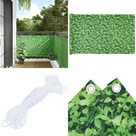 HAITAOSY Balkonsichtschutz 130x1600 Cm – UV- Und Wetterfest, Blickdicht, Mit Alu-Ösen Zum Einfachen Befestigen