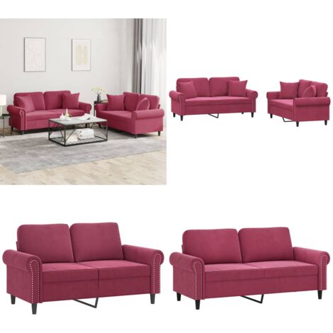 Emmtore Sofagarnitur Dunkelgrün - 3+2+1 Sitzgruppe Mit Hocker & Kissen