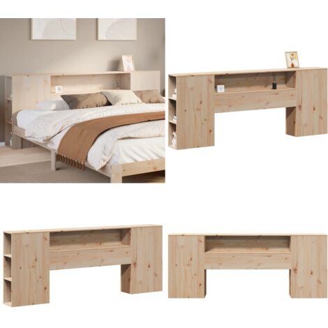VidaXL Kopfteil Kopfteil Mit Stauraum Altholz-Optik 160x18,5x103,5 Cm