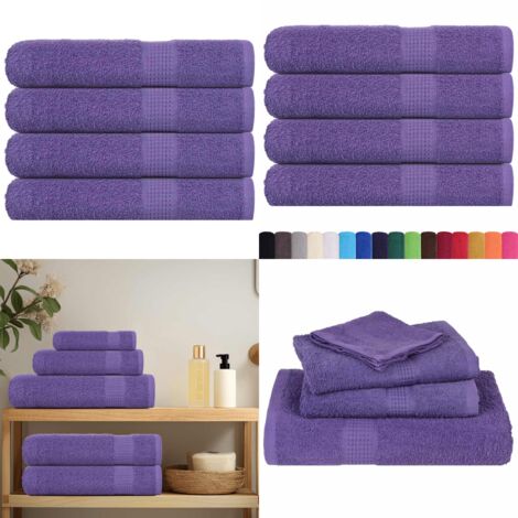 vidaXL Handtücher 4 Stk. Rot 100x200 cm 360 g/m² 100% Baumwolle