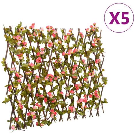 Rankgitter mit Knstlichem Efeu 5 Stk. Erweiterbar 180x60 cm - Knstlicher  Zaun - Gartenzune - Rankgitter - Sichtschutz - Privacy Screen - Home &  Living