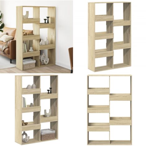 VidaXL CD Regal Schwarz Eiche - 101x23x177,5 Cm Medienregal - Für Home Office & Bibliothek - Holzwerkstoff