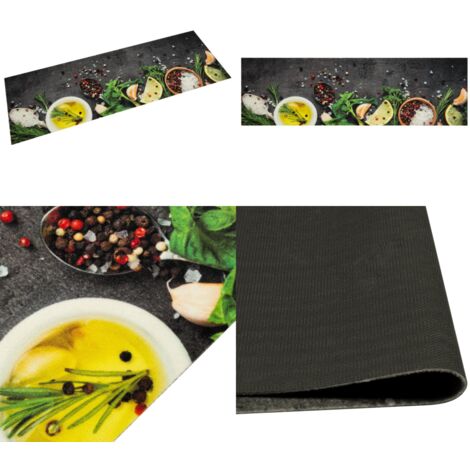 Produktbild von Bodenmatte Für Die Küche, Einfarbig, Rot, 2 Sets