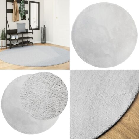 Runder Teppich Mitternachtsviolett - 120 Cm Weicher Flanell, Rutschfest