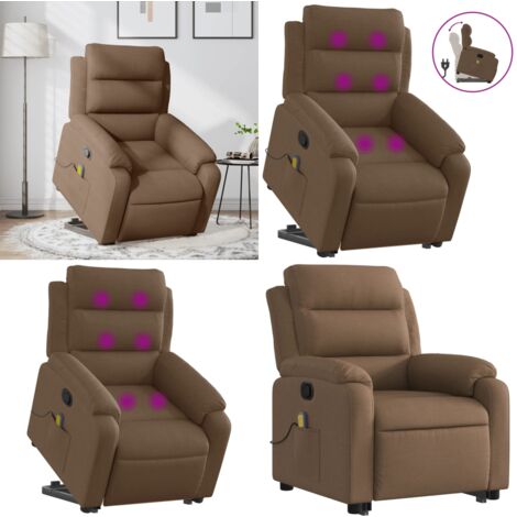 Gecheer Massagesessel Mit Aufstehhilfe - Elektrischer Relaxsessel In Braun