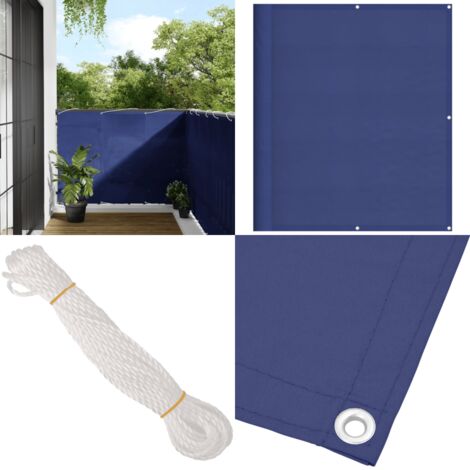 Balkon-Sichtschutz Blau 120x1000 cm 100 % Polyester-Oxford