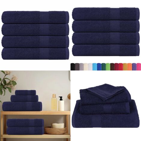 Serviettes De Bain Marron 10 Pièces - 100x200 Cm, 360 G/m², 100% Coton - Pour Plage, Invités Et Spa, Doux Et Absorbant