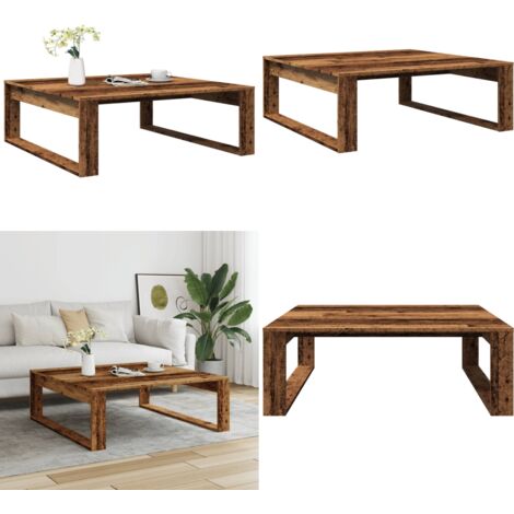 VidaXL Couchtisch Altholz-Optik 40x40x42 Cm Holzwerkstoff