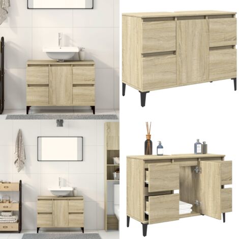 Waschbeckenunterschrank Sonoma Eiche