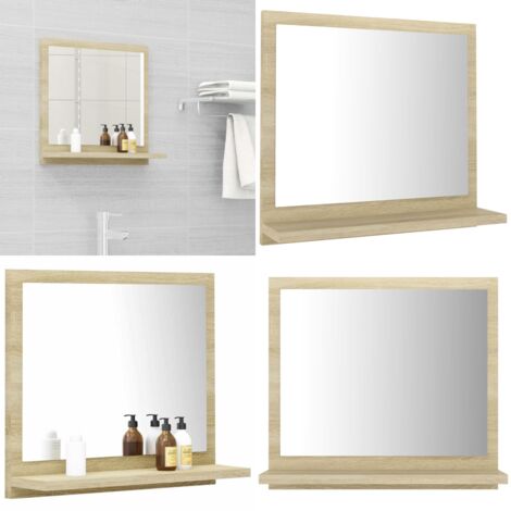 Badspiegel Sonoma-Eiche 40x10,5x37 cm Holzwerkstoff - Badspiegel - Wandspiegel - Badezimmerspiegel - Sonoma-Eiche - Holzwerkstoff - Home & Living (1/5)