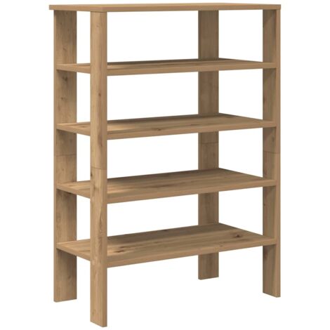 VidaXL Schuhregal Sonoma-Eiche 80x25x81 Cm Holzwerk Produktbild-Vorschau 9