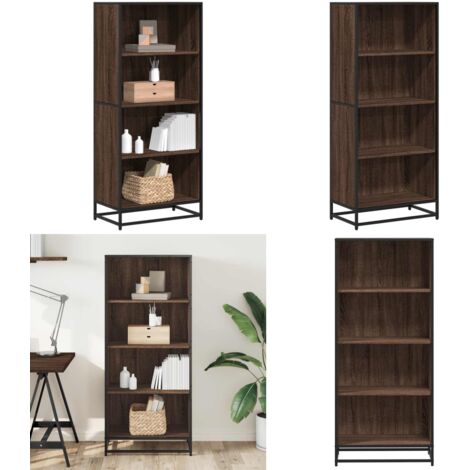 vidaXL Bücherregal Braun Eichen-Optik 60x35x139 cm Holzwerkstoff (1/5)