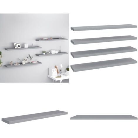 Etagère murale 100x19,5x53 cm chêne et blanc | Maison et Styles