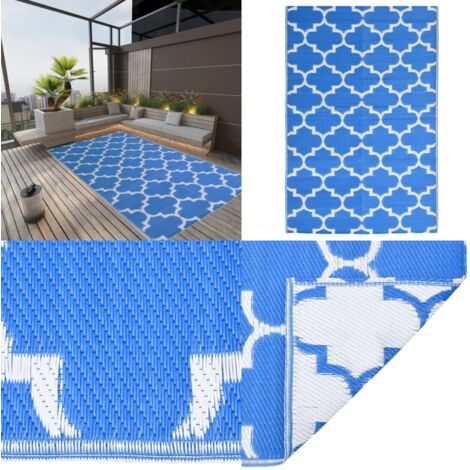 Pauwer Outdoor-Teppich 1,5x2,4 M - Wasserdichter Strohteppich Für Terrasse, Camping & Balkon