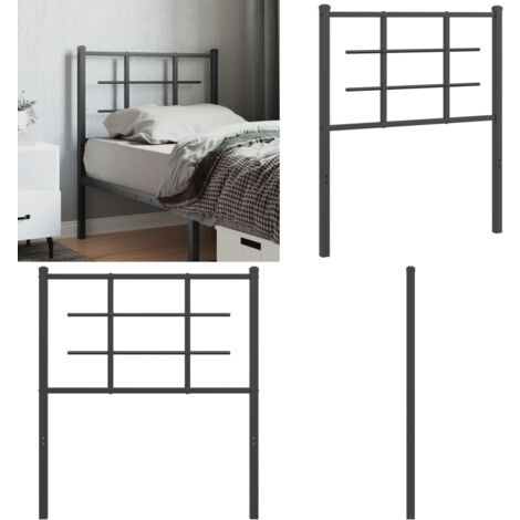 Kopfteil Aus Metall - Stilvolles Bett-Haupt In Weiß Für Einzelbetten