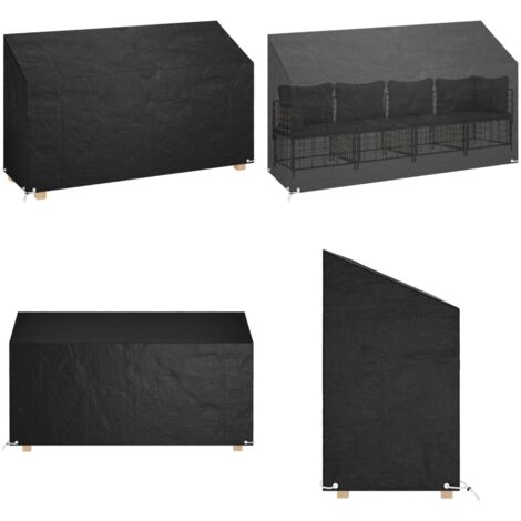 Abdeckung für Gartenbank 12 Ösen 210x70x70/88 cm Polyethylen - Gartenzeltüberdachung - Sitzplatzschutz - Gartenmöbelbezug - Wetterfest - Sonnenschutz - Home & Living