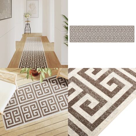 Cartoon Elch Teppich 80x150cm Graubraun - Waschbarer Kurzflor Teppich Für Wohnzimmer & Kinderzimmer