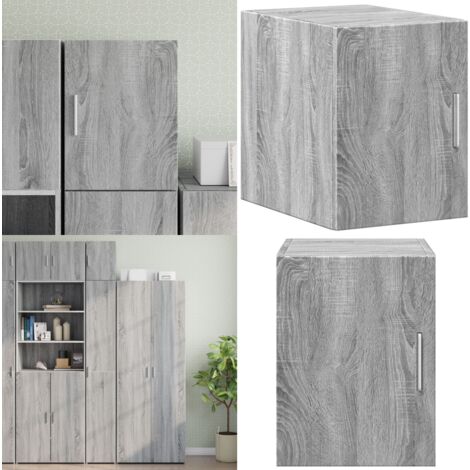 Wandschrank Grau Sonoma 30x42,5x40 cm Holzwerkstoff - Wandregal - Hängeschrank - Regal Grau - Wohnzimmer Dekoration - Garderobe - Home & Living (1/5)