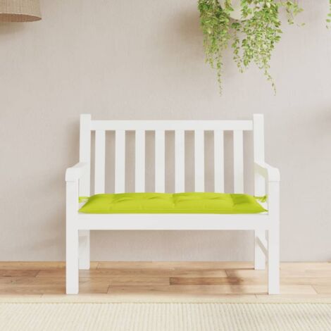 Gartenbank-Auflage 110x50x7 Cm – Sitzkissen Mit Hohlfaserfüllung, 100% Polyester, Wasserabweisend, Rutschfest Mit 2 Befestigungsschnüren, Farbenfrohes Design, Outdoor Geeignet