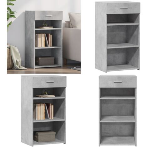 Sideboard Betongrau 50x42,5x93 cm Holzwerkstoff - Schreibtisch - Wohnzimmermöbel - Sideboard - Regal - Holzmöbel - Home & Living (1/5)