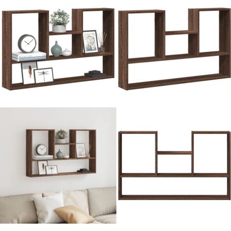 vidaXL Wandregal Braun Eichen-Optik 99x15x60 cm Holzwerkstoff