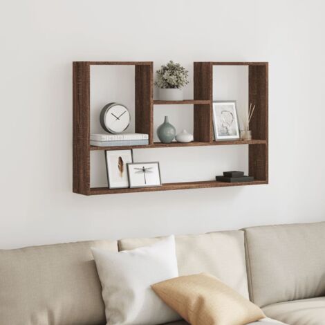 vidaXL Wandregal Braun Eichen-Optik 99x15x60 cm Holzwerkstoff
