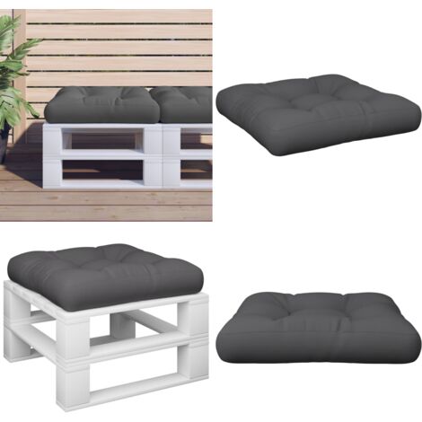VidaXL Palettenkissen Anthrazit - 60x40x8 Cm Für Innen & Außen