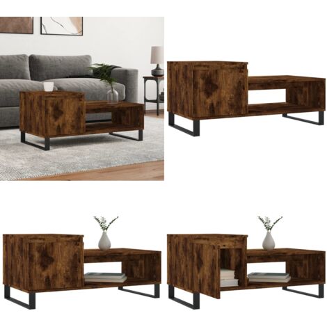 Couchtisch Räuchereiche 100x50x45 cm Holzwerkstoff - Couchtisch ...
