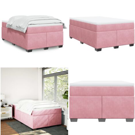 Boxspringbett Rosa Boxspringbett mit Matratze Rosa 120x200 cm Samt - Samtbett ...