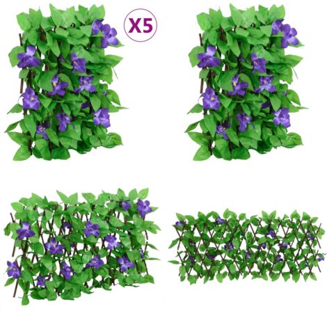 Rankgitter mit Knstlichem Efeu 5 Stk. Erweiterbar 180x20 cm - Knstliche  Pflanzen - Gartenzubehr - Rankgitter - Sichtschutz - Terrasse - Home &  Living