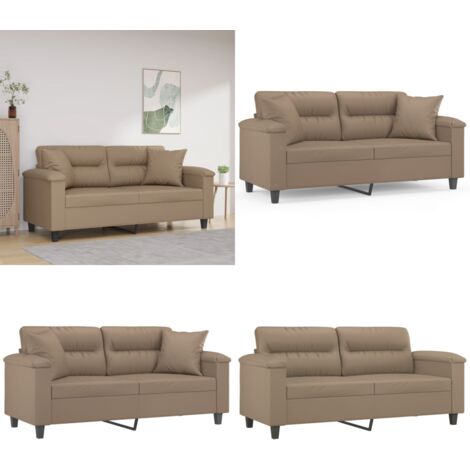 2-Sitzer Sofa Samt Schwarz, 140 Cm Sitzbreite, Mit Zierkissen – Modernes Loungesofa Fürs Wohnzimmer