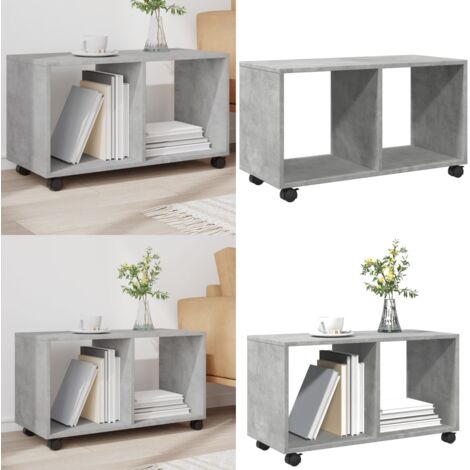 Beistelltisch Betongrau – Rollwagen 72x33x42,5 Cm – 360° Rollen Mit Bremsen, Holzwerkstoff – Für Balkon, Terrasse, Wohnzimmer & Küche Beistelltisch Betongrau – Rollwagen 72x33x42,5 Cm – 360° Rollen Mit Bremsen, Holzwerkstoff – Für Balkon, Terrasse, Wohnzimmer & Küche