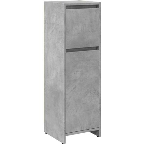 VidaXL Schubunterschrank Lyon, Betongrau, 40x46x81,5 Cm – Mit Schublade & Tür, Aus Holzwerkstoff, Für Küche & Bad