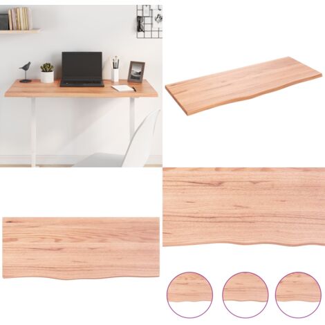 Tischplatte Hellbraun 100x40x2 cm Massivholz Eiche Behandelt - Holztischplatte - Eichentischplatte - Tischplatte Massiv - Wohnzimmer Dekoration - Esszimmer Möbel - Home & Living (1/5)
