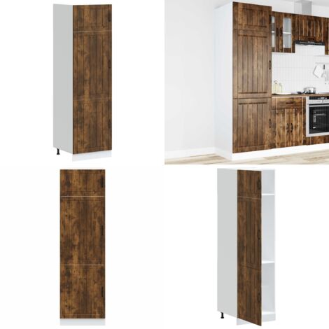 vidaXL Küchenschrank Lucca Räuchereiche Holzwerkstoff