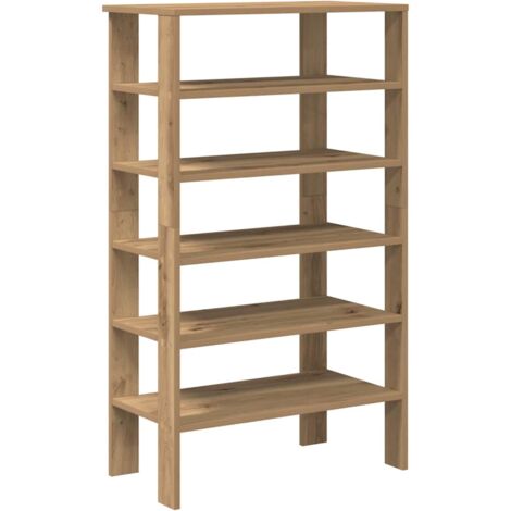 VidaXL Schuhregal Sonoma-Eiche 80x25x81 Cm Holzwerk Produktbild-Vorschau 6