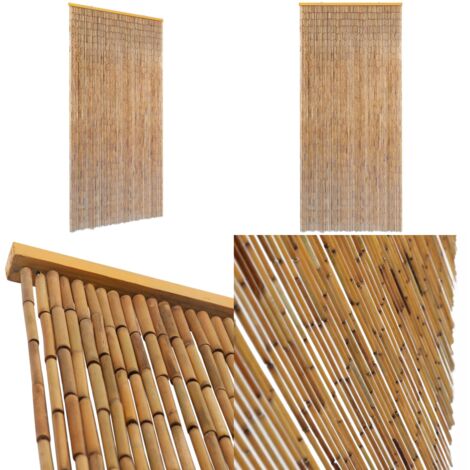Insektenschutz Trvorhang Bambus 90 x 220 cm - Bambus Vorhang -  Insektenschutz - Trgitter - Fliegennetz - Privacy Schutz - Home & Living
