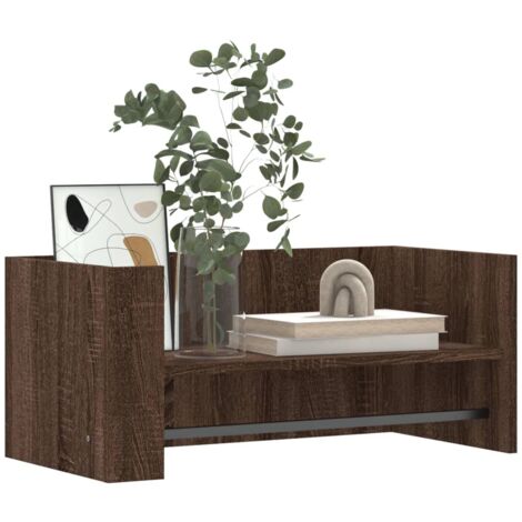 Wandregal Braun Eichen-Optik 70,5x35x30,5 cm Holzwerkstoff - Wandregal - Holzregal - Wohnraum Dekoration - Regal Braun - Eiche Optik - Home & Living