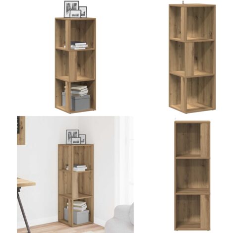 vidaXL Eckregal, Bücherregal Regal 3 Böden, Standregal Bücherschrank für Wohnzimmer, Aktenregal Büroregal Wandregal, Betongrau Holzwerkstoff vidaXL Eckregal, Bücherregal Regal 3 Böden, Standregal Bücherschrank für Wohnzimmer, Aktenregal Büroregal Wandregal, Betongrau Holzwerkstoff
